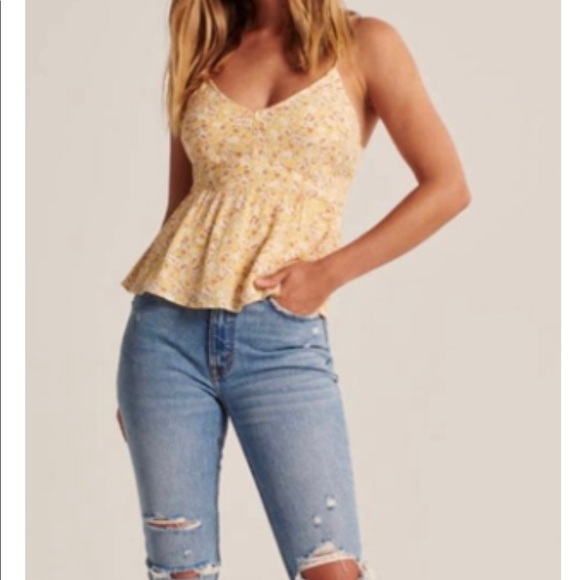 Abercrombie Floral Tie Blouse - XS - Picture 3 of 7